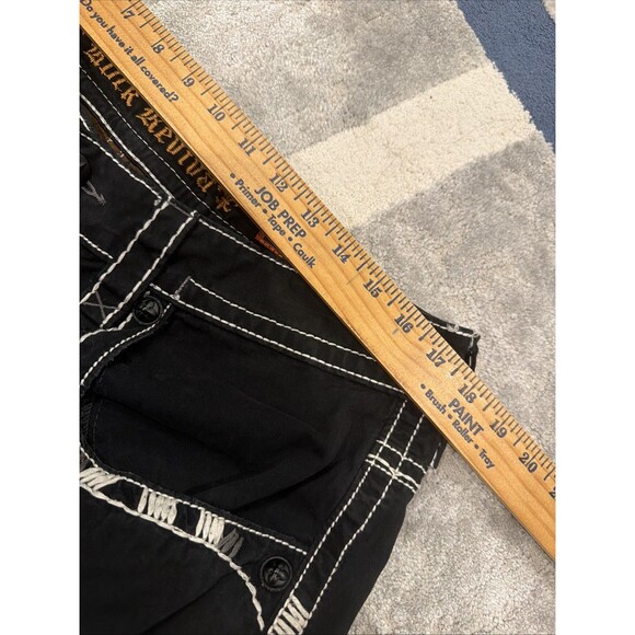 Rock Revival ELIAS Straight Black Jeans Mens 38 CUSTOM WAIST (See Measurements) - Picture 13 of 14